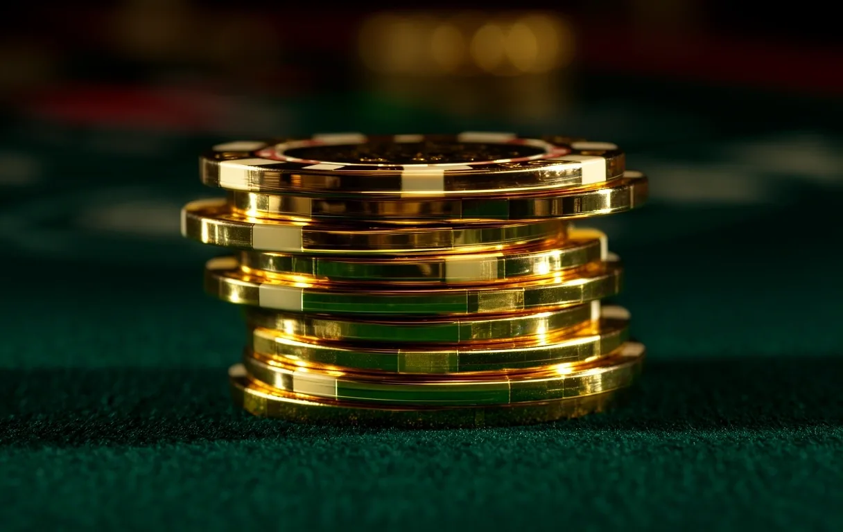 Detalle de ficha de casino