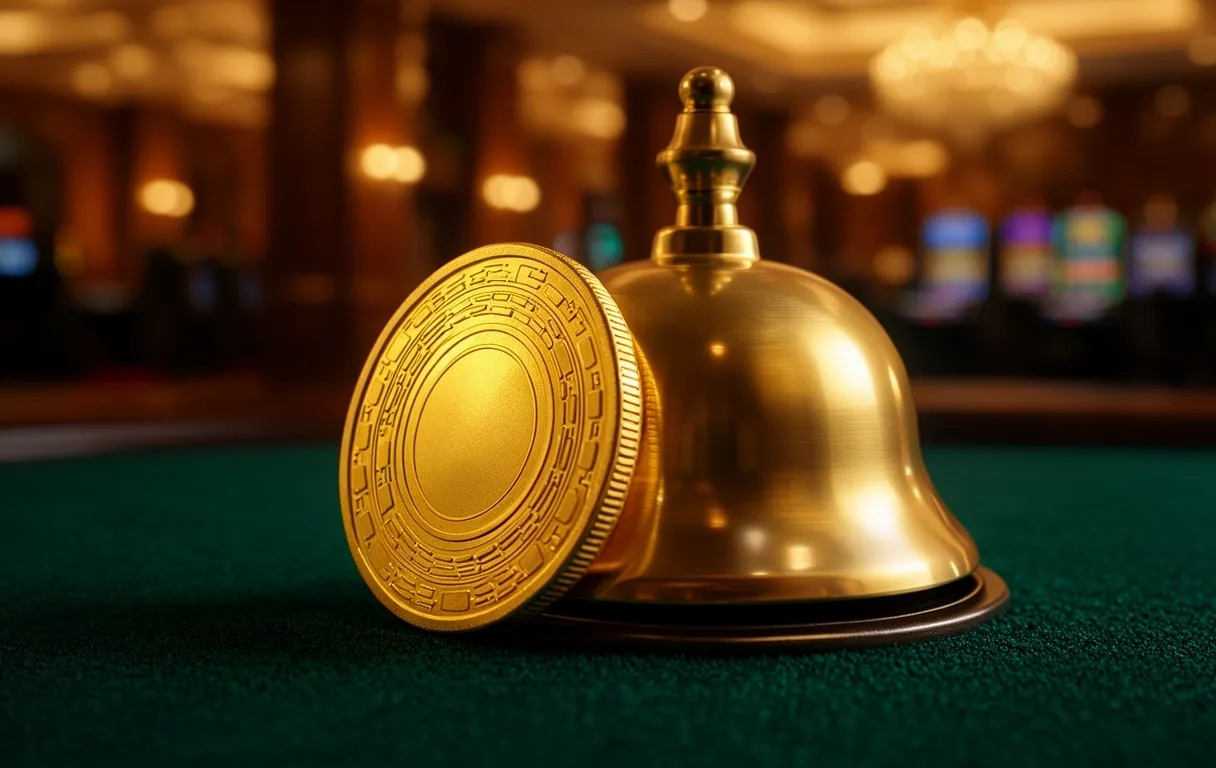 Detalle de ficha de casino de lujo