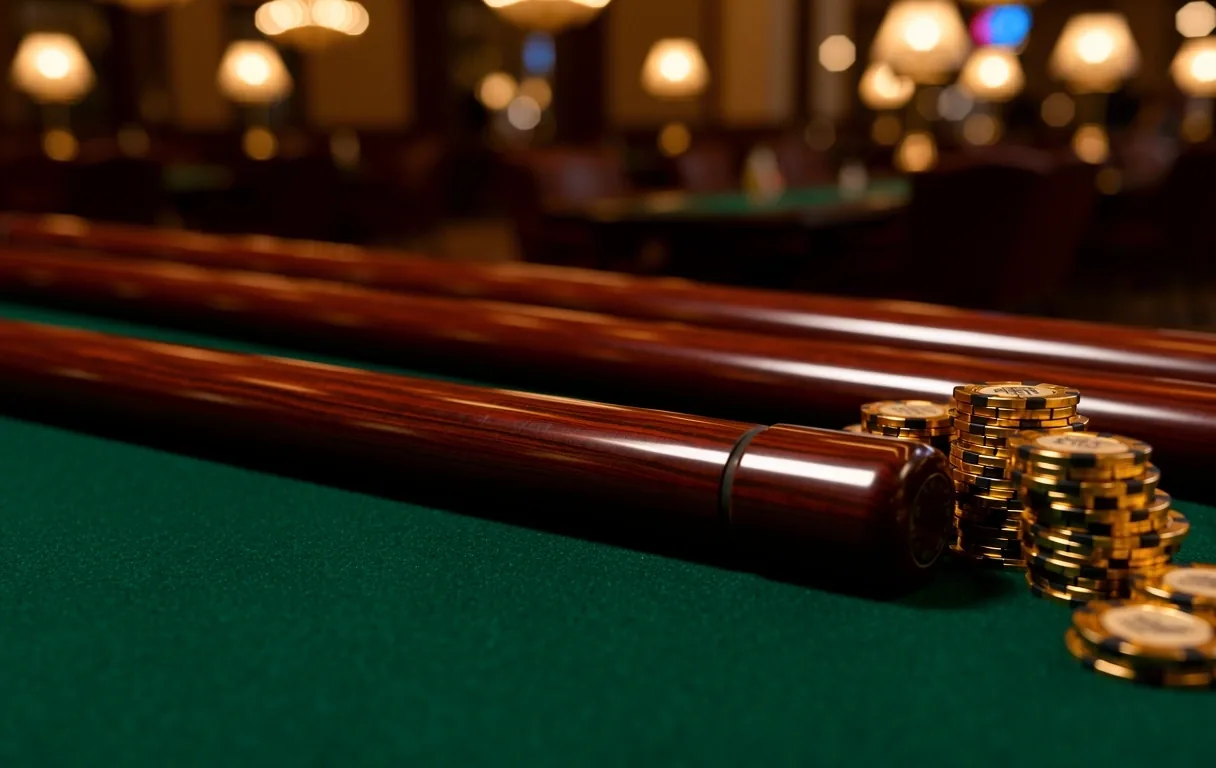 Detalle de mesa de juego
